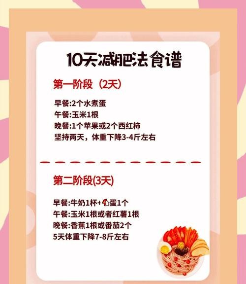 10天瘦身减肥方法，让你轻松瘦成闪电！